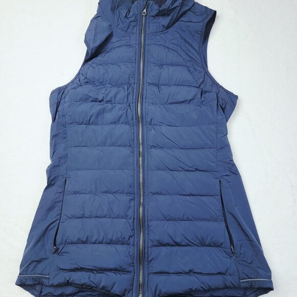 Lululemon Women's Inkwell Fluffed Up Goose Down Full-Zip Puffer Vest Size 6 - Picture 2 of 7